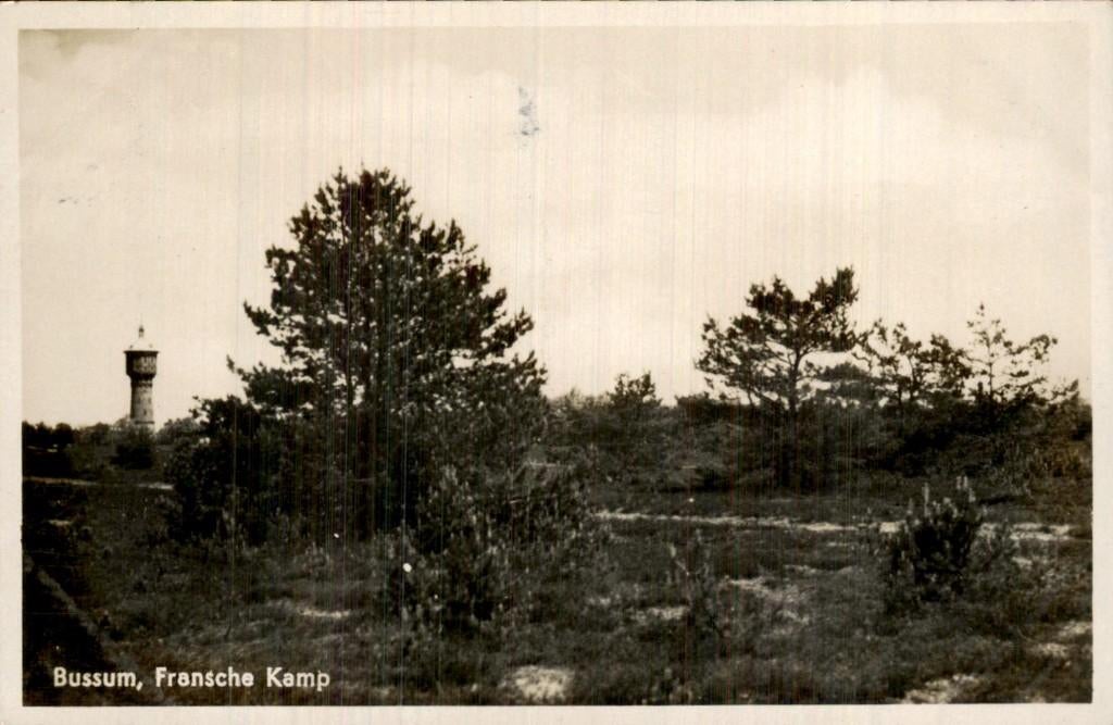 Bussum - Watertoren - Fransche Kamp, Ophalen of Verzenden, 1920 tot 1940, Gelopen, Noord-Holland