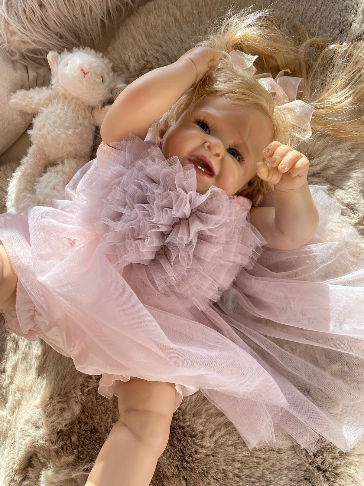 Reborn peuter Faith by Bonnie Chyle 🎀, Verzenden, Zo goed als nieuw, Pop