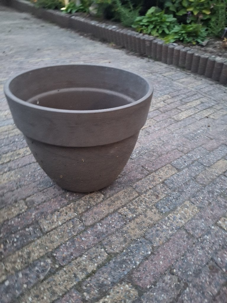 Aardewerk pot, Rond, Zo goed als nieuw, Minder dan 40 cm, Ophalen