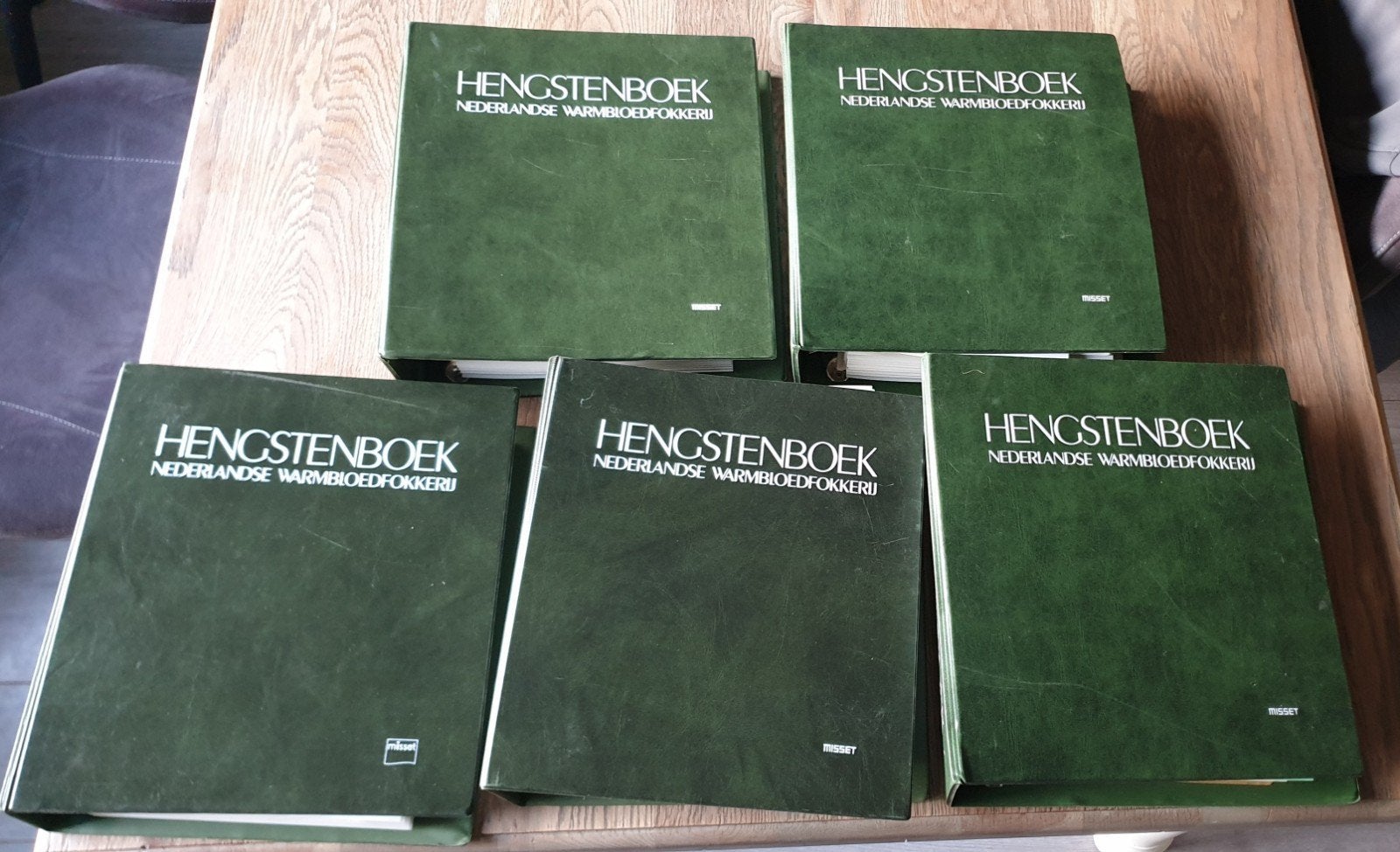 Mooie verzameling mappen met oude dekhengsten, Ophalen