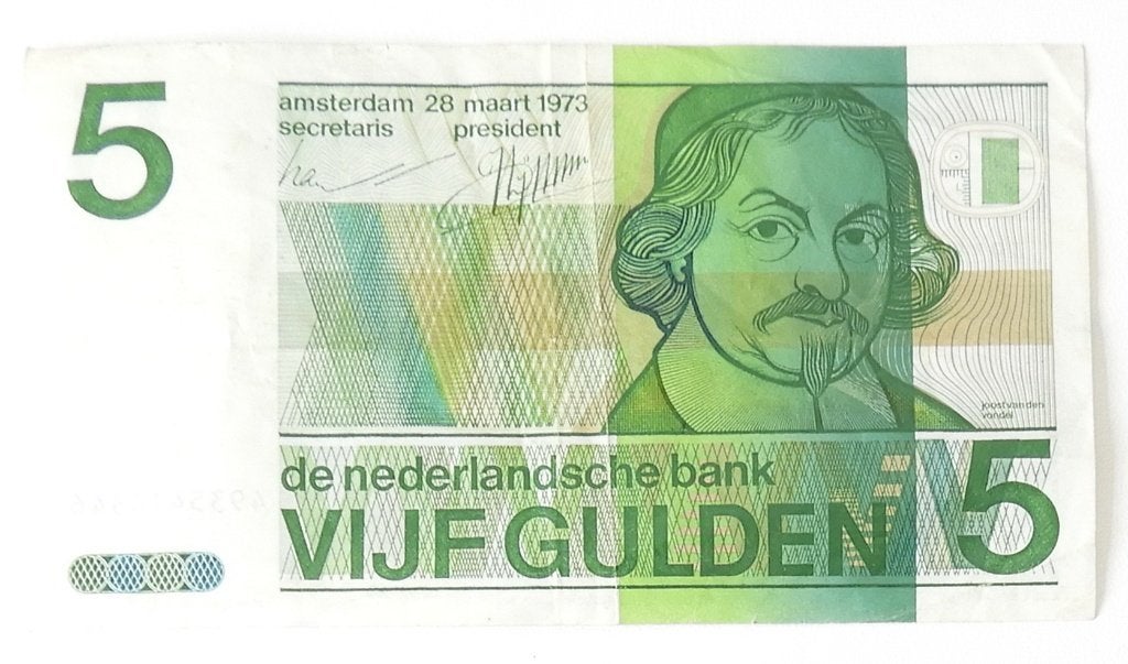 5-guldenbiljet van Nederland 28 maart 1973 4935416346  d931, Postzegels en Munten, Bankbiljetten | Nederland, Ophalen of Verzenden
