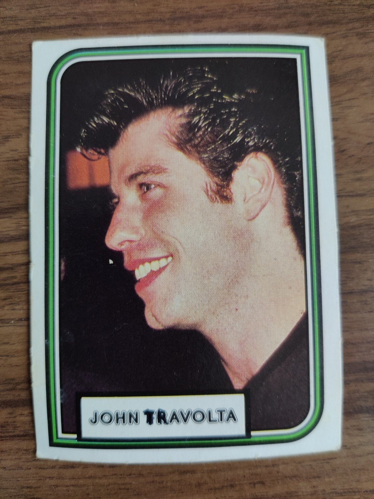 John Travolta verzamelkaart - Vintage, Ophalen of Verzenden, Gebruikt, Foto of Kaart