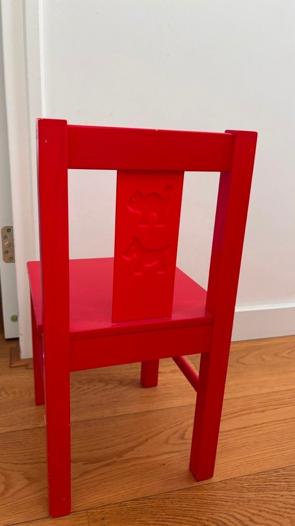 Kindersstoel IKEA Kritter (rood) – Perfecte staat – €5, Ophalen, Zo goed als nieuw, Overige typen
