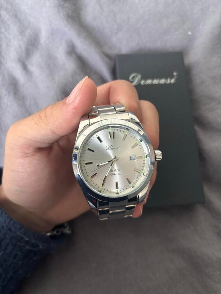 Luxe Denuasi horloge - Nieuw, Overige merken, Staal, Staal, Polshorloge