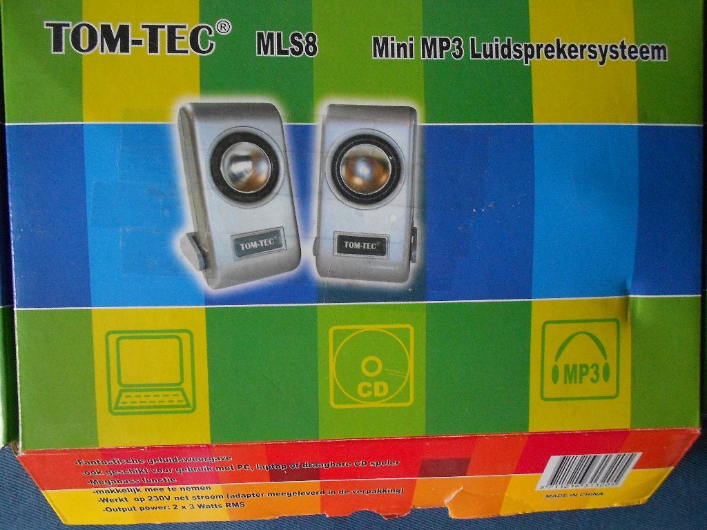 TOM-TEC mini MP3 luidsprekertjes, Audio, Tv en Foto, Gebruikt, Overige typen, Minder dan 60 watt, Ophalen