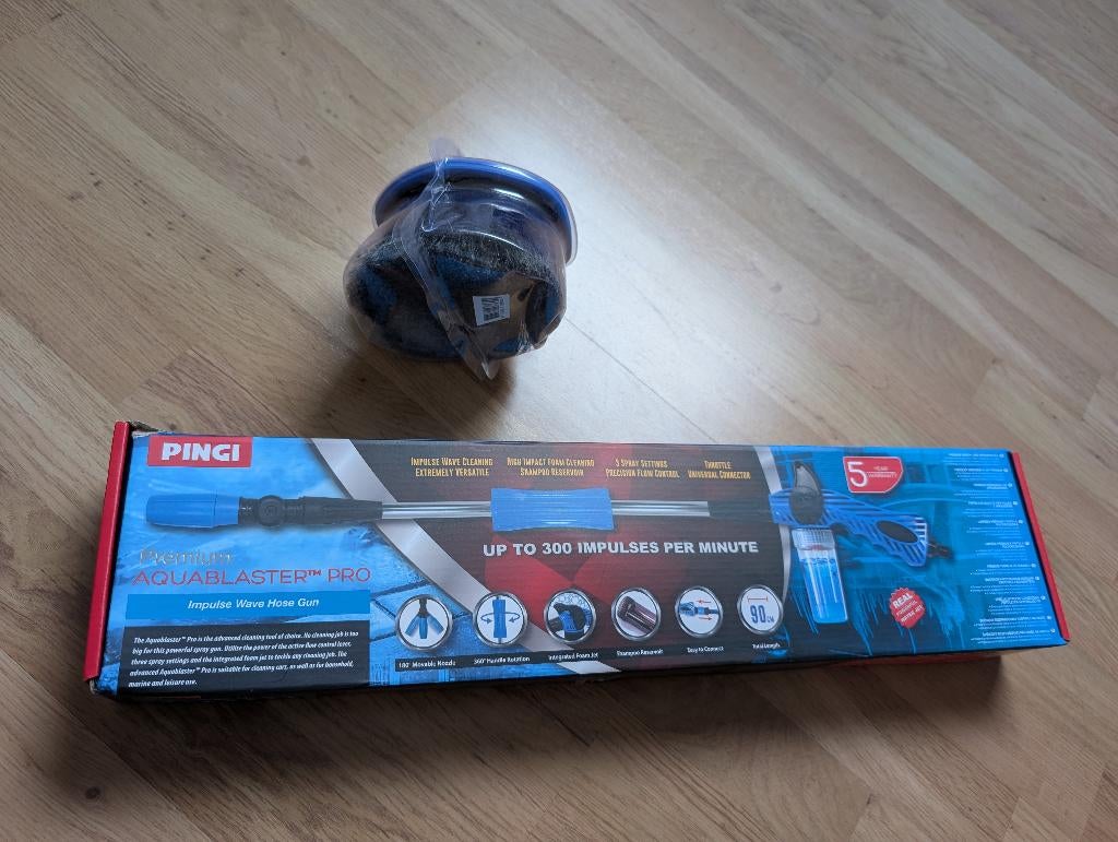 Pingi Aquablaster Pro Reinigingspistool met Borstel, Ophalen