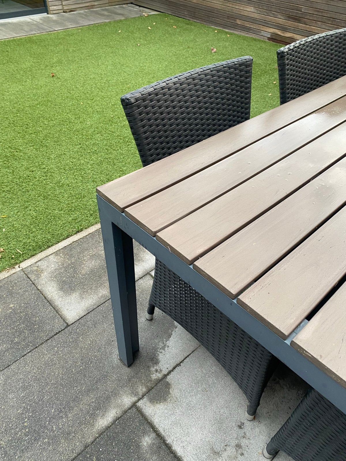 Tuinset met 6 stoelen - Bois Le Duc, Ophalen, Gebruikt, Eettafel, 6 zitplaatsen