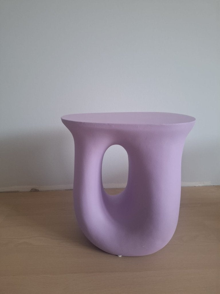 Paarse bijzettafel, Overige materialen, Minder dan 55 cm, Gebruikt, Overige vormen