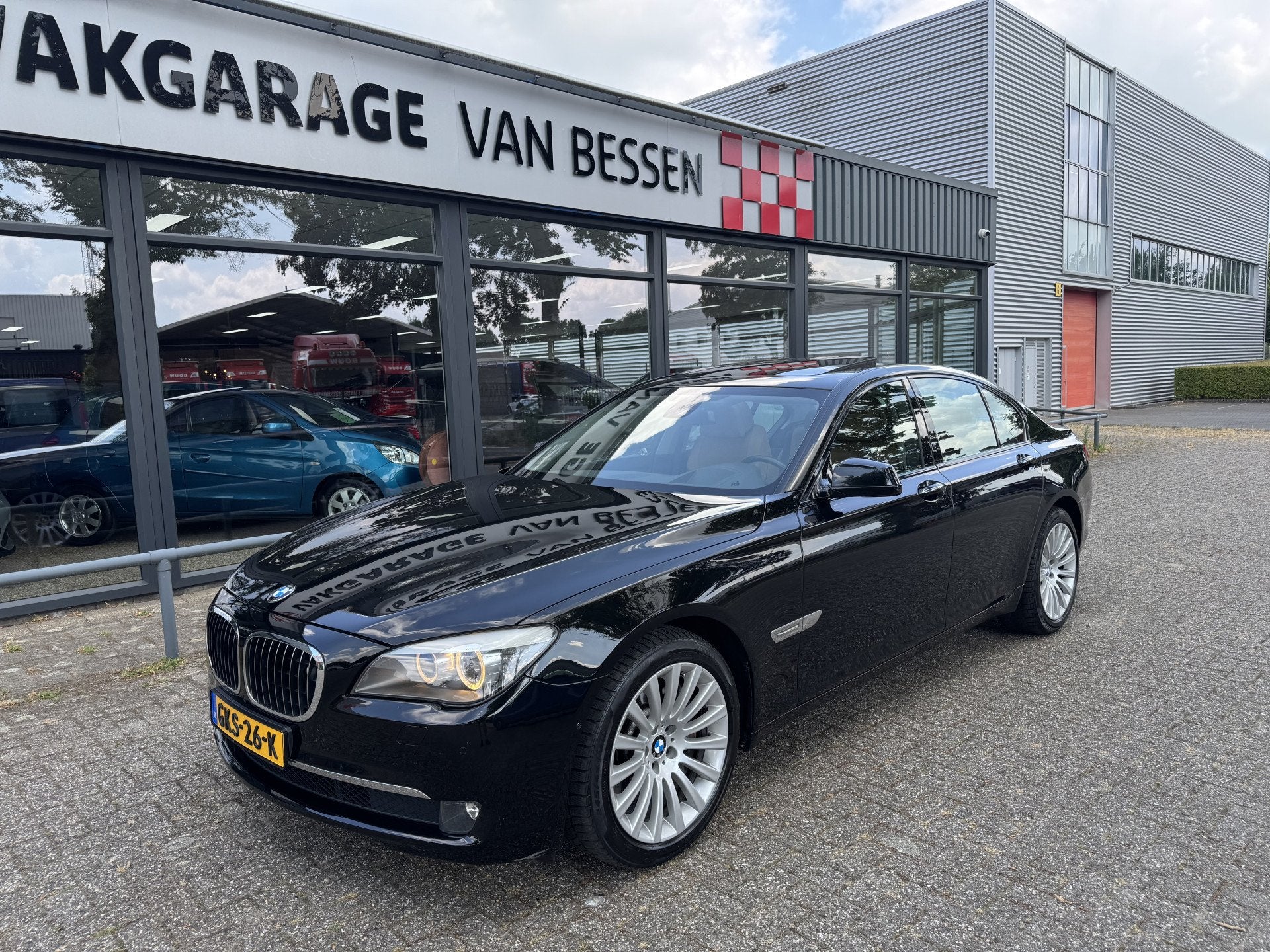 BMW 7 Serie 740i LEDER-STOELVERKOELING (bj 2009, automaat), Auto's, Automaat, Euro 5, Achterwielaandrijving, Gebruikt