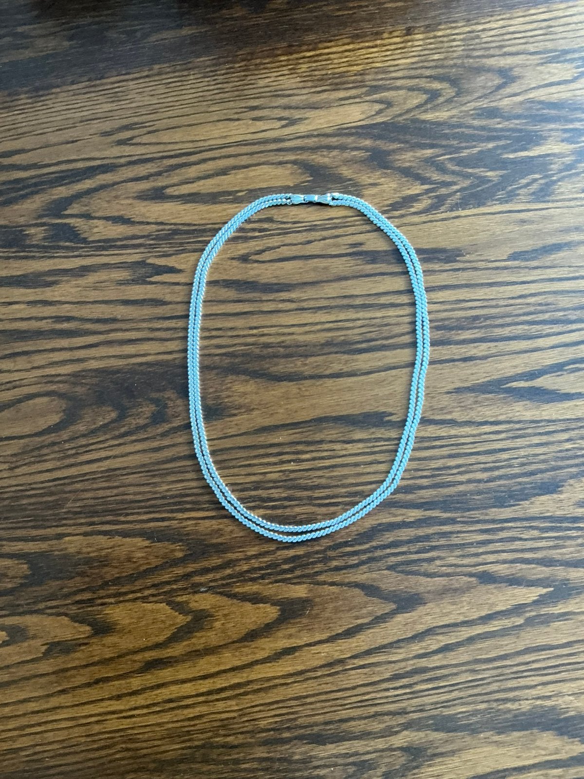 ZILVERKLEURIGE KETTING, Sieraden, Tassen en Uiterlijk, Kettingen, Ophalen of Verzenden, Nieuw, Zilver, Overige materialen
