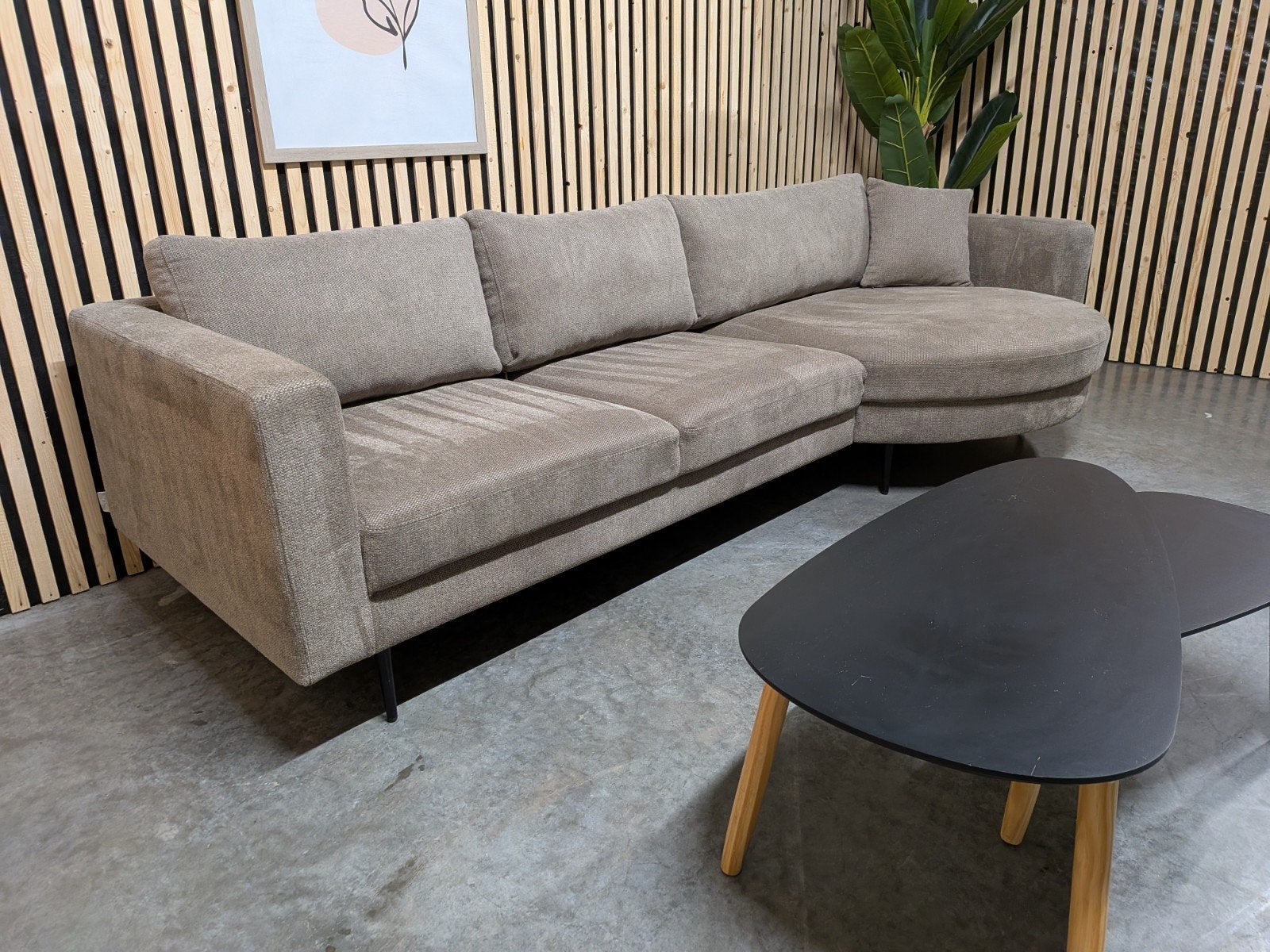 Foto 3 van Nous Living 'Narbonne' Hoekbank / Bruin - Gratis Bezorging