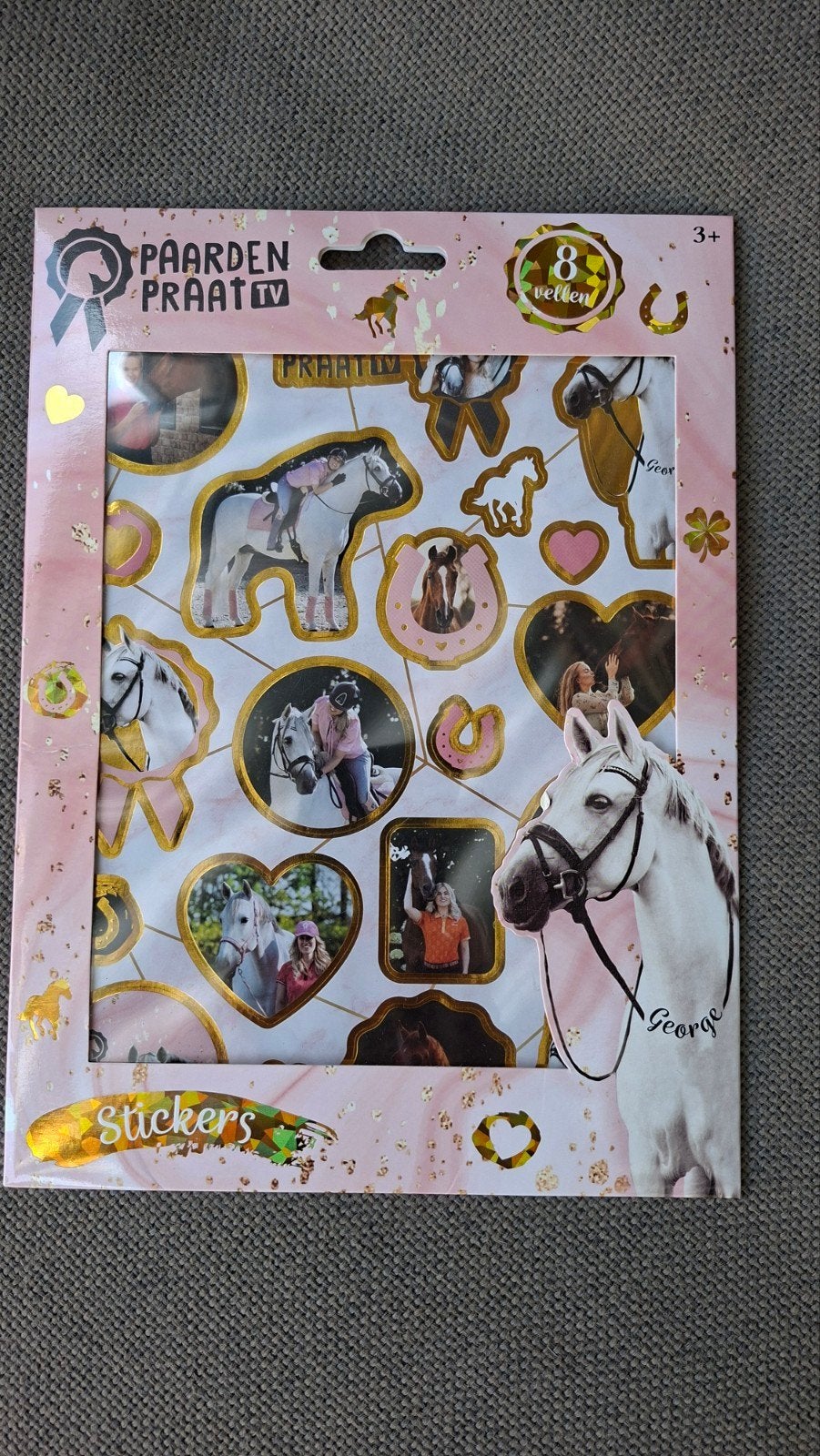 Stickers 'Paarden Praat TV' met Britt Dekker en paarden, Ophalen of Verzenden, Nieuw, Film, Tv of Omroep