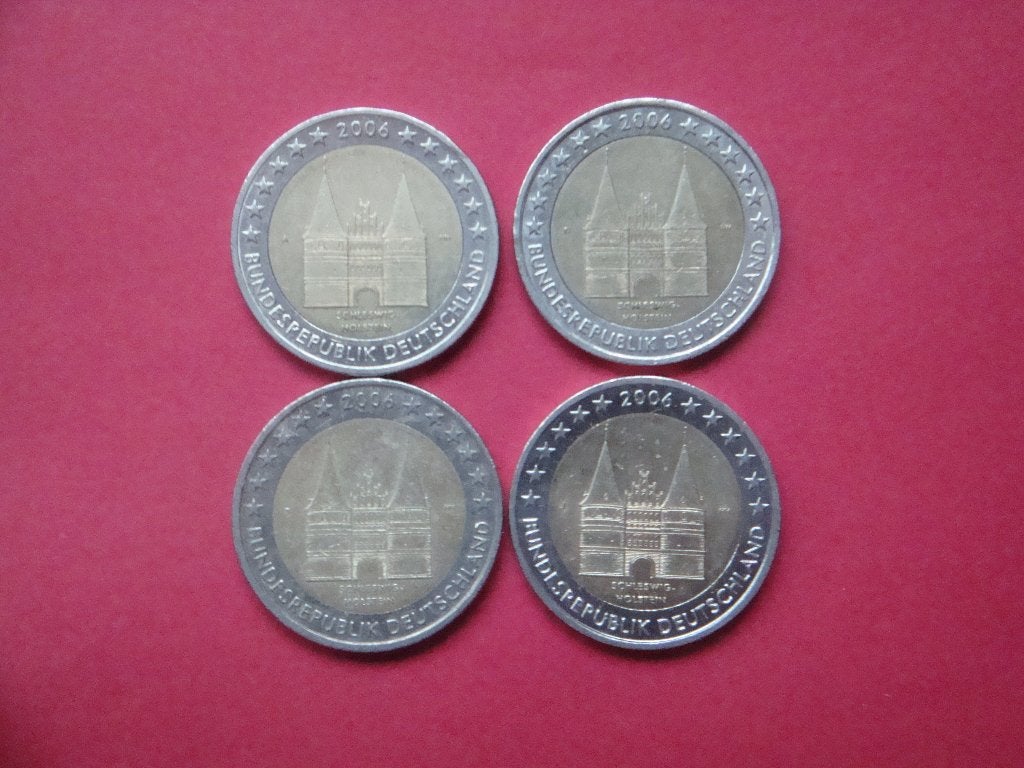 Duitsland setje 2 Euromunten Holstener Lubeck 2006., Verzenden, Duitsland, 2 euro, Setje