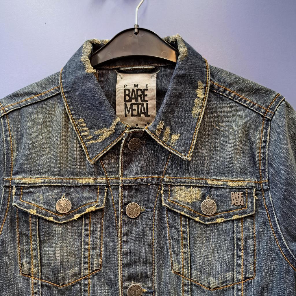 Pall Mall Bare Metal denim jacket zomer jas mt S-M nr 43036, Blauw, ., Pall Mall, Zo goed als nieuw