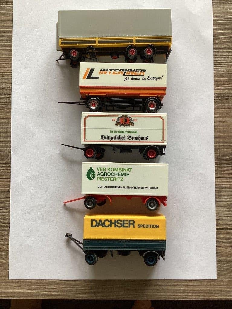 Herpa Aanhangers + Laadbakken, Ophalen of Verzenden, Gebruikt, Bus of Vrachtwagen, Herpa