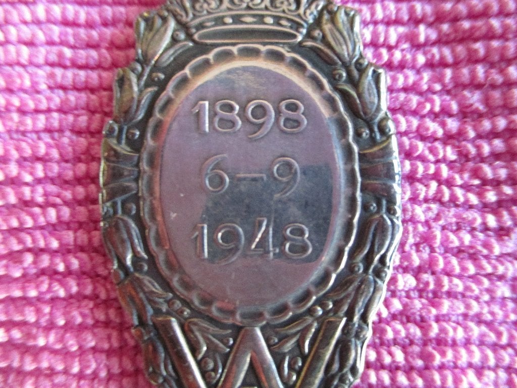 Suikerlepel met afbeelding Koningin Wilhelmina., Ophalen of Verzenden