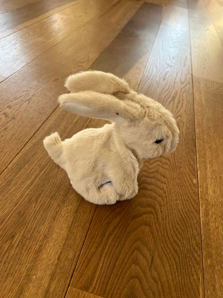 Schattig Hoppy konijn knuffel met geluid en beweging- zgan, Overige merken, Overige karakters, Konijn, Ophalen of Verzenden