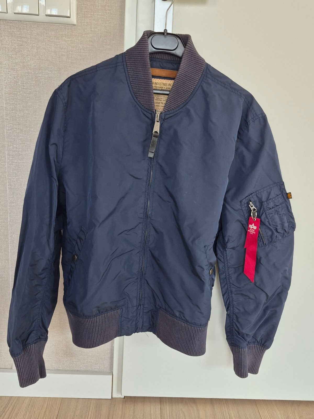 Alpha Industries navy bomberjack xxl, Ophalen of Verzenden, Gedragen, Blauw, Alpha Industries