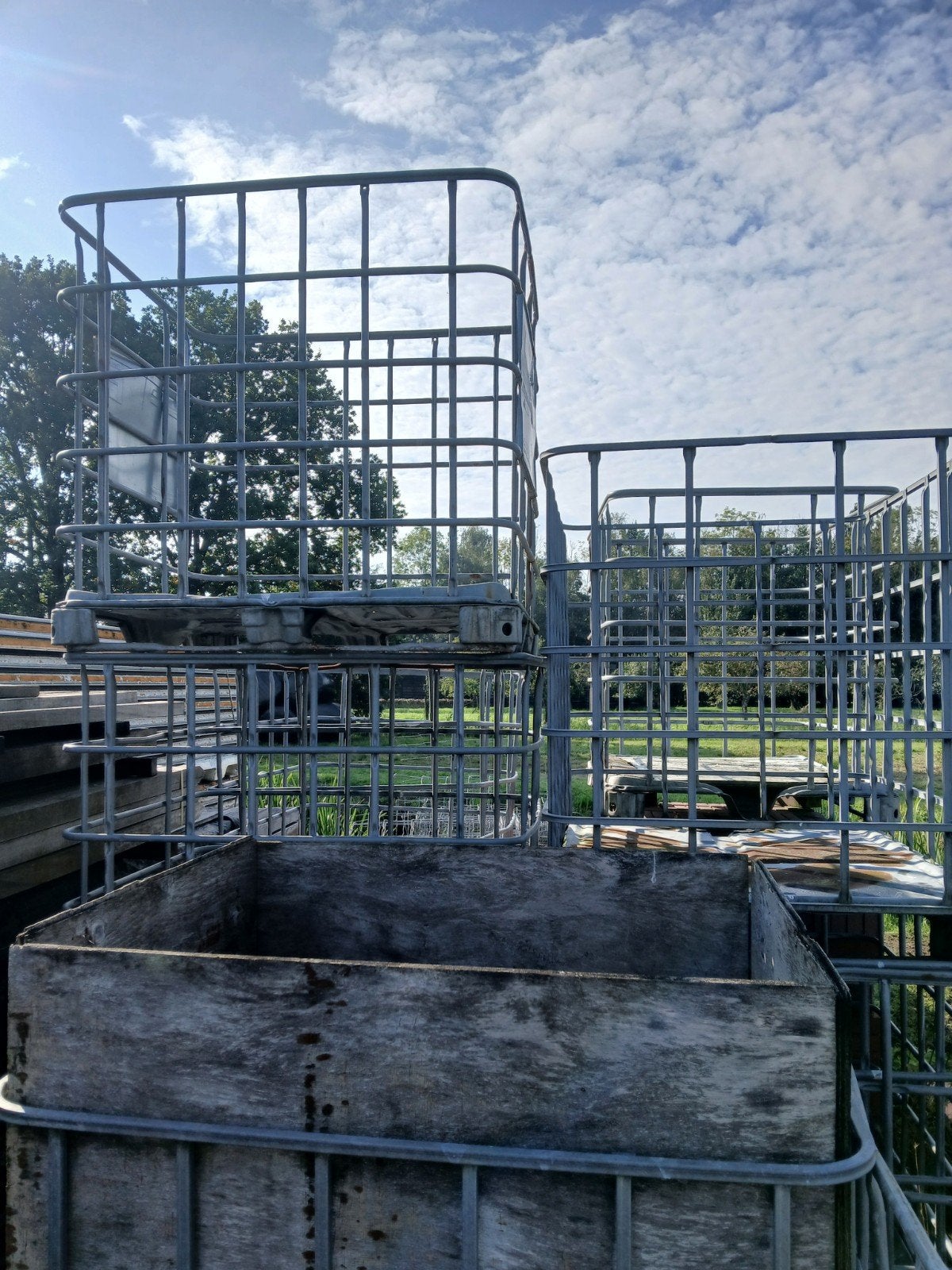 IBC kratten containers voor haardhout, Minder dan 3 m³, Ophalen