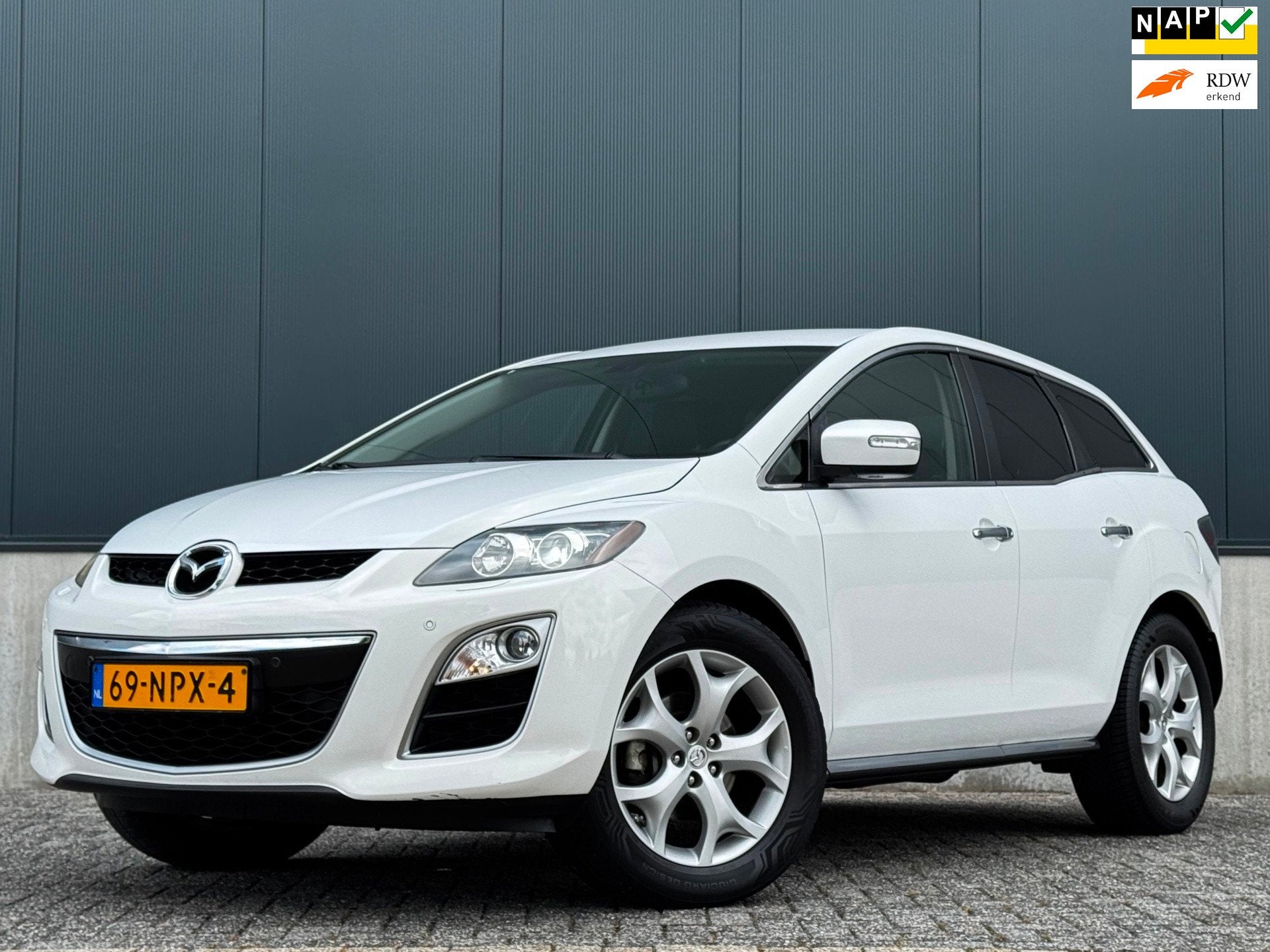Mazda CX-7 2.3 DISI GT-L|XENON|6BAK|4X4|LEDER|STOELVERW|CAME, Auto's, Mazda, Euro 5, Gebruikt, Bedrijf, Handgeschakeld
