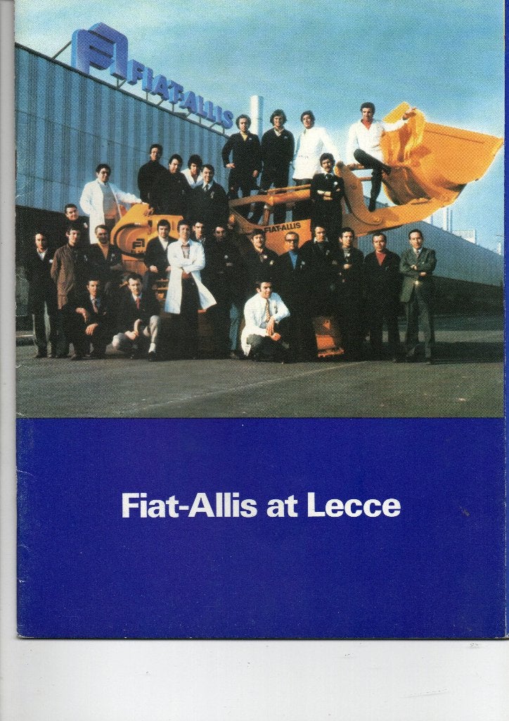 zeldzame fabrieks brochure Fiat - Allis at Lecce ( Italié ), Ophalen of Verzenden, Zo goed als nieuw