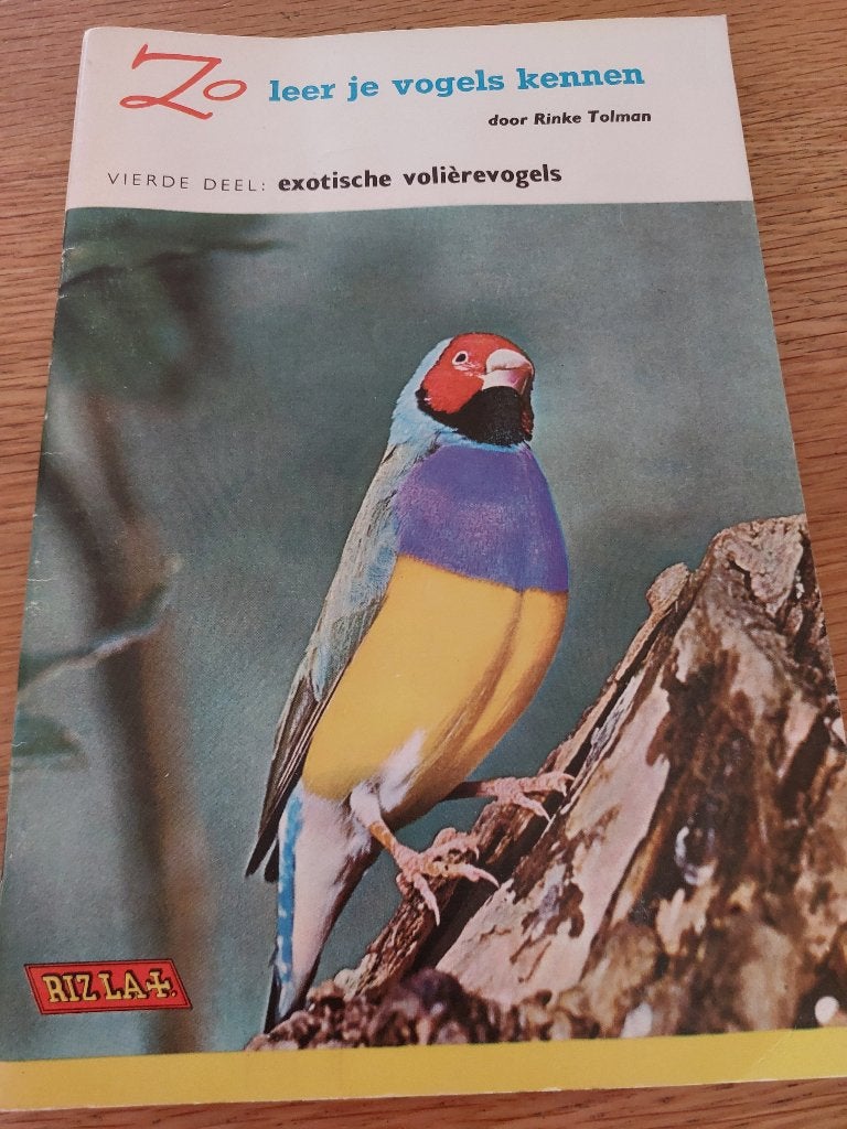 Rizla zo leer je vogels kennen 4edeel exotische volièrevogel, Boeken, Prentenboeken en Plaatjesalbums, Ophalen of Verzenden, Gelezen
