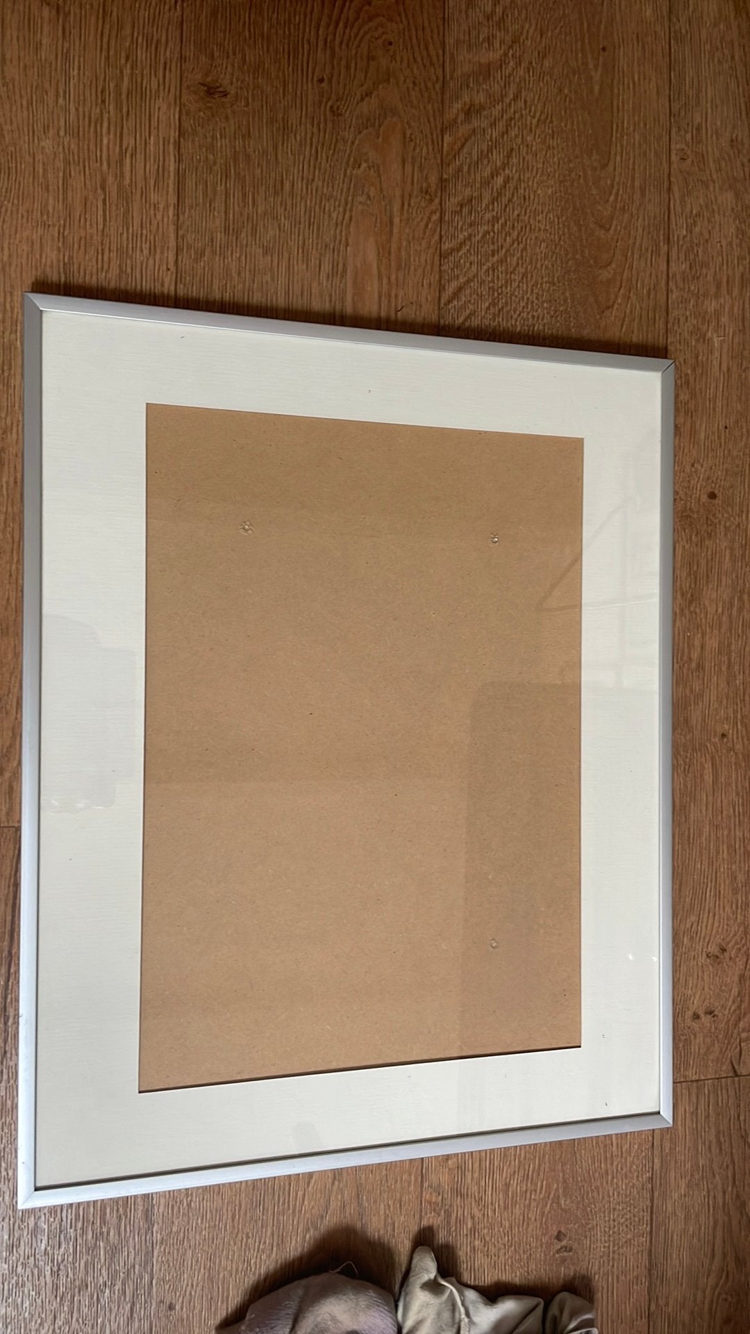 Wissellijst aluminium met glas, Audio, Tv en Foto, Fotografie | Fotolijsten, Ophalen, Met passe-partout, Gebruikt, Glas