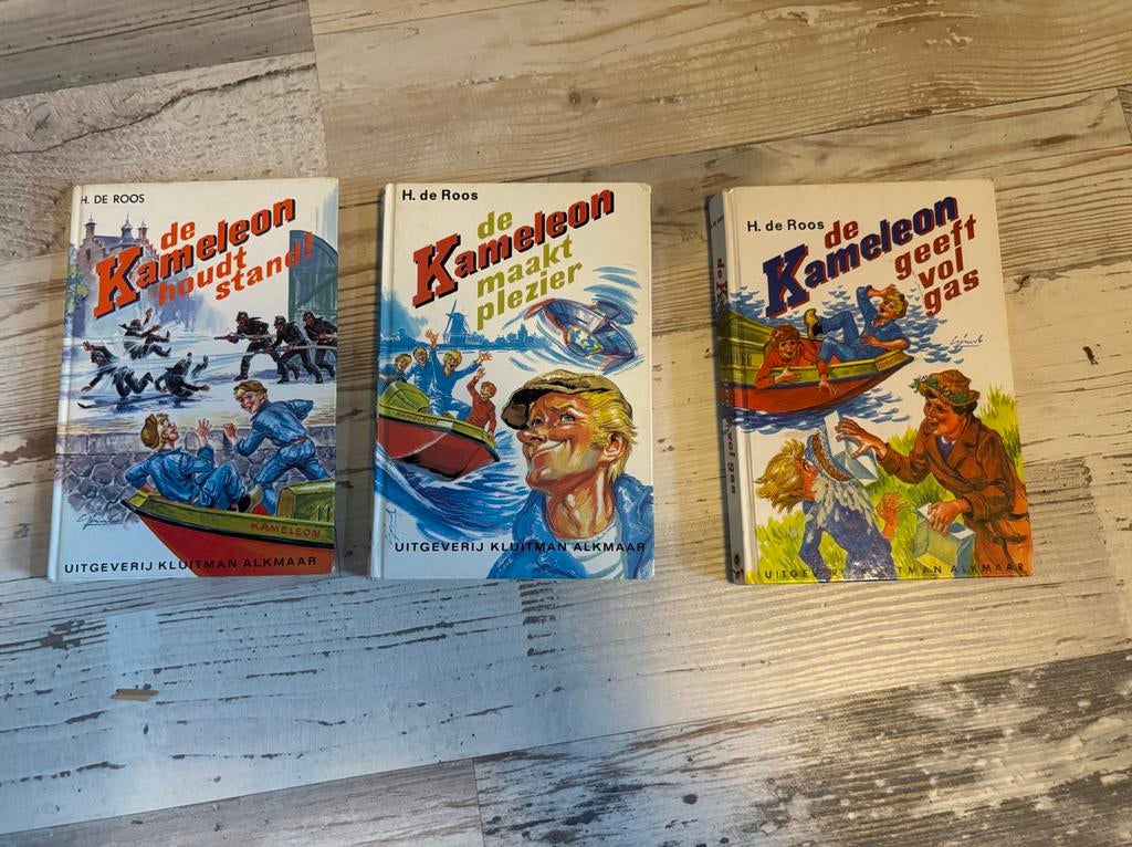 De Kameleon boeken - 3 delen van H. de Roos, Boeken, Ophalen, Gelezen, Fictie algemeen
