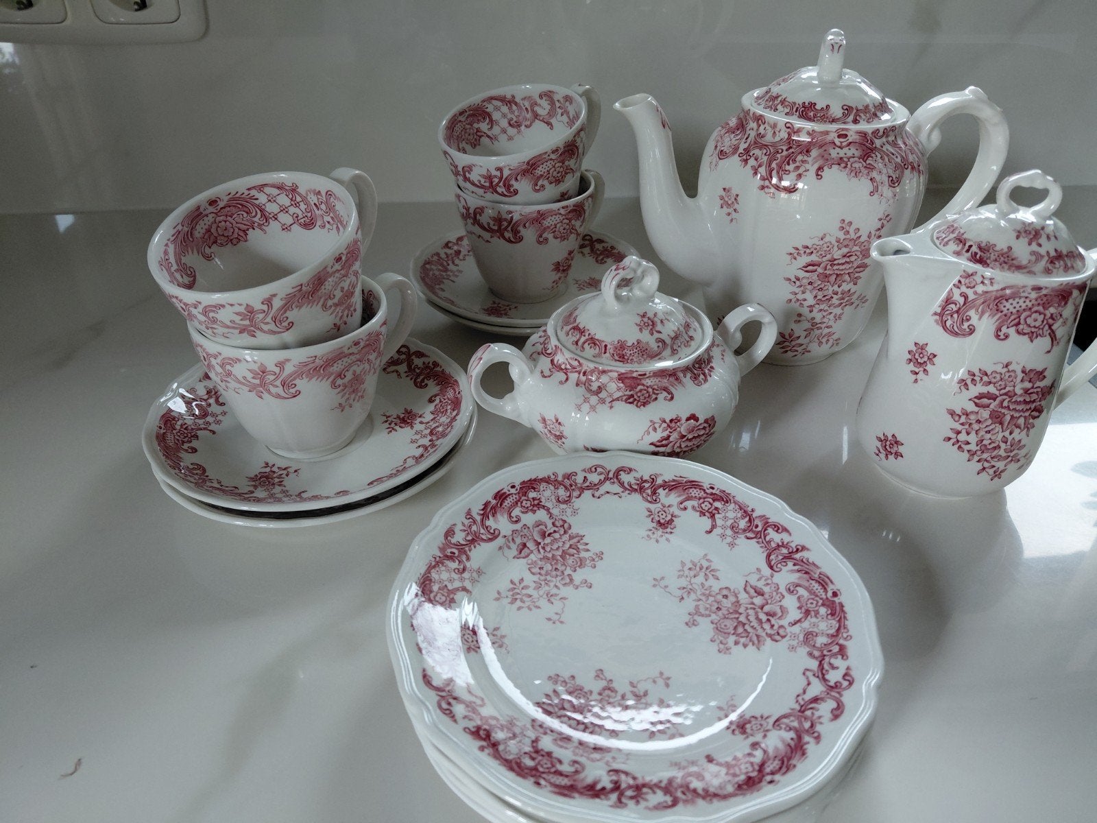 Villeroy & Boch Valeria rood, Ophalen of Verzenden