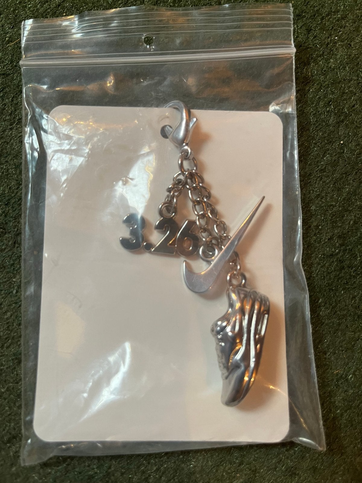 Nike 3.26 Air Max Bedel Sleutelhanger, Overige merken, Overige materialen, Verzenden, Nieuw