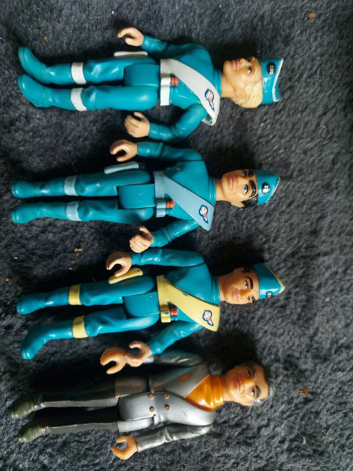 Thunderbirds Figuren - Vintage Actiefiguren Set, Kinderen en Baby's, Speelgoed | Actiefiguren, Ophalen of Verzenden, Gebruikt