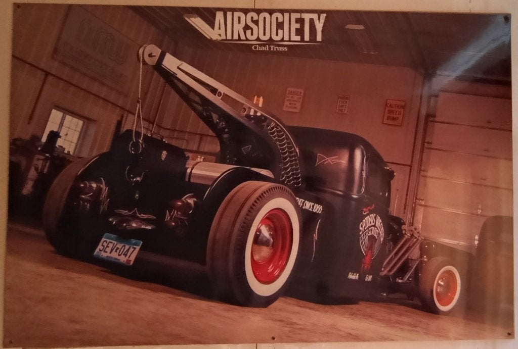 Poster 1947 Ford Pickup Tow Truck, Ophalen, 125 cm of meer, Zo goed als nieuw, Foto of Poster