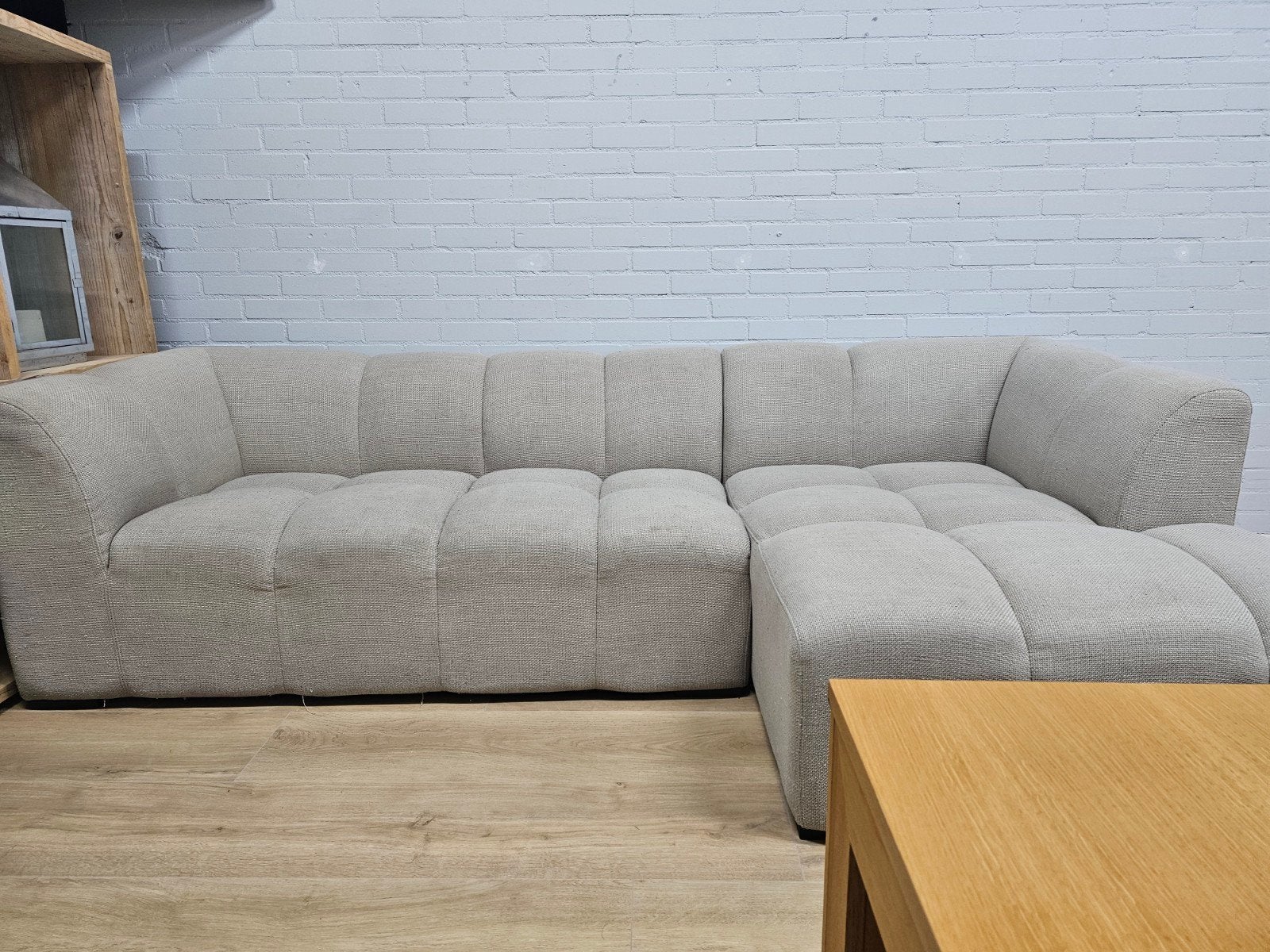 Moderne Hoekbank, 125 cm of meer, 125 cm of meer, Zo goed als nieuw, Info@homefriesland.nl