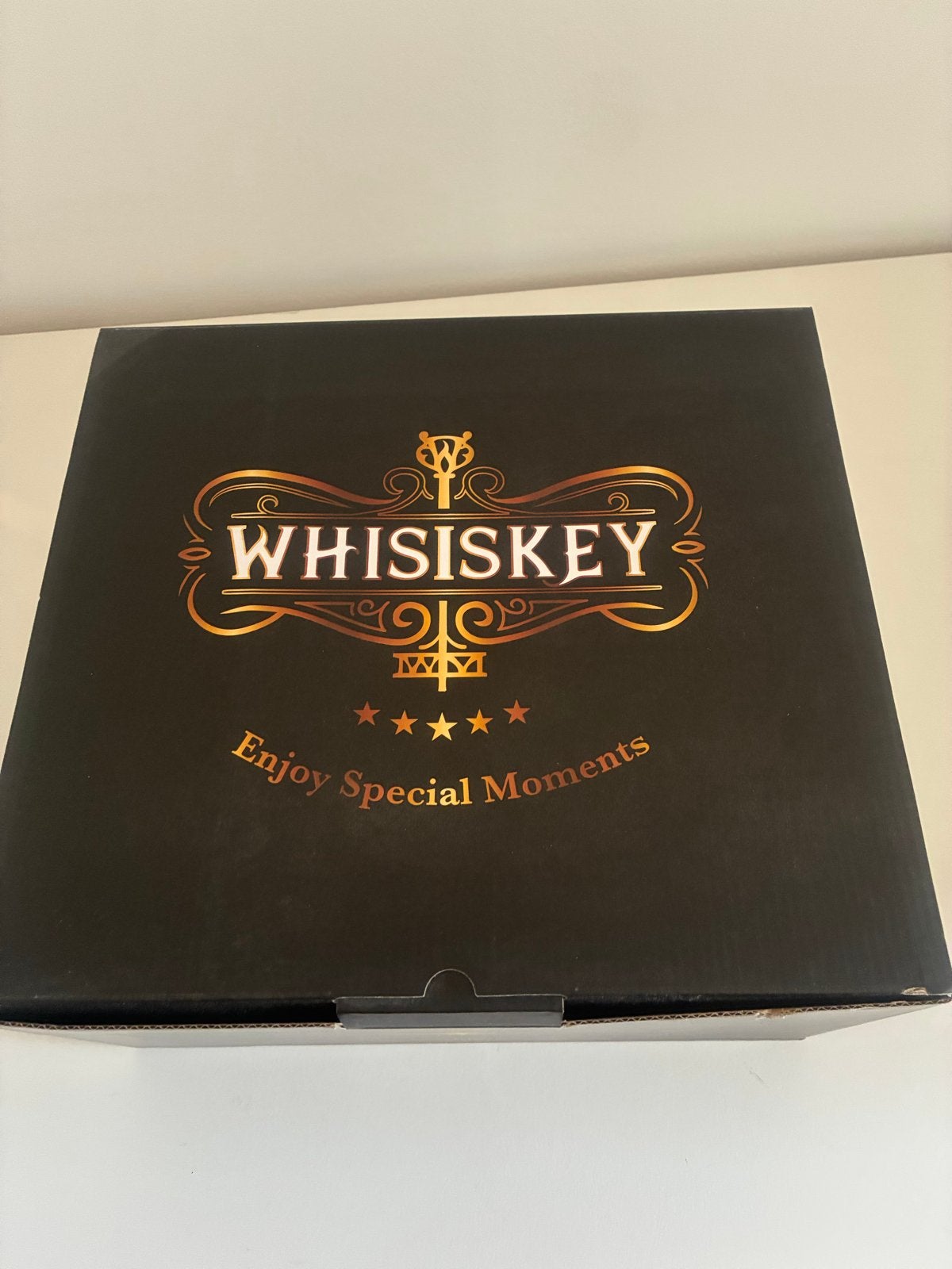 Whiskey karaf set met glazen - Nieuw in doos, Nieuw, Ophalen of Verzenden, Meerkleurig, Glas