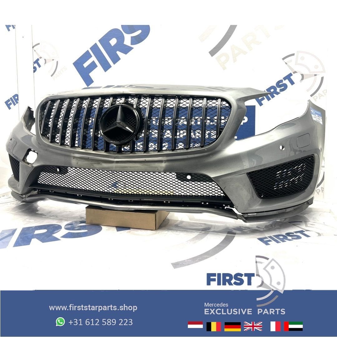 W156 BUMPER X156 GLA AMG GT VOORBUMPER ZWART WIT GRIJS PRE-F, Gebruikt, -, Voor, Ophalen of Verzenden
