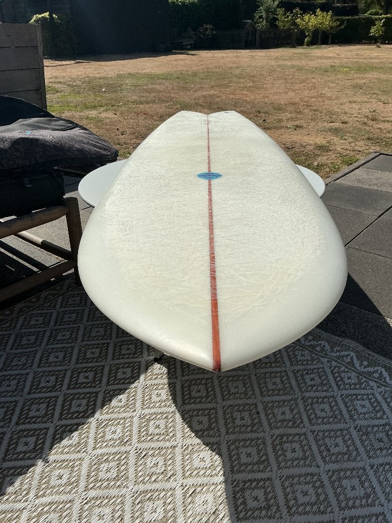 Ruilen of te koop: 6’5 Josh Hall quad fish, Ophalen, Zo goed als nieuw, Fish