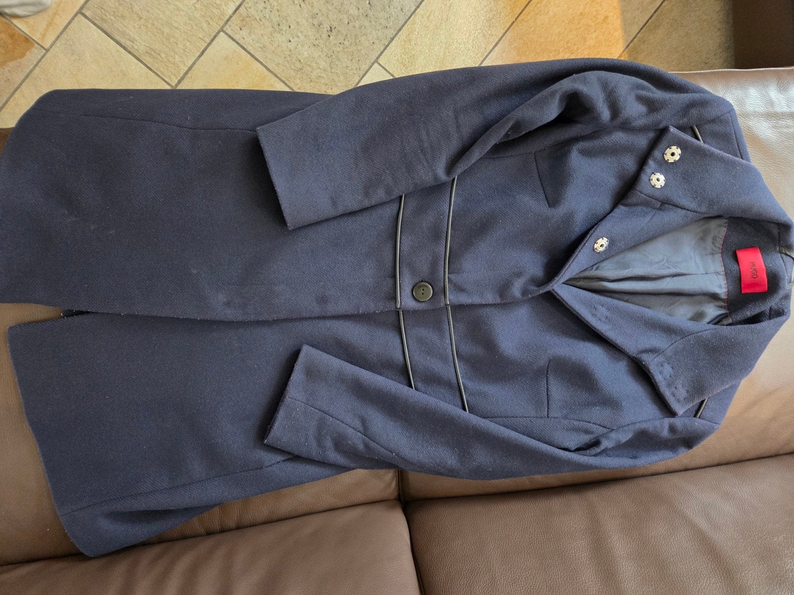 Hugo boss jas, in zeer goede staat, Ophalen of Verzenden, Zo goed als nieuw, Blauw
