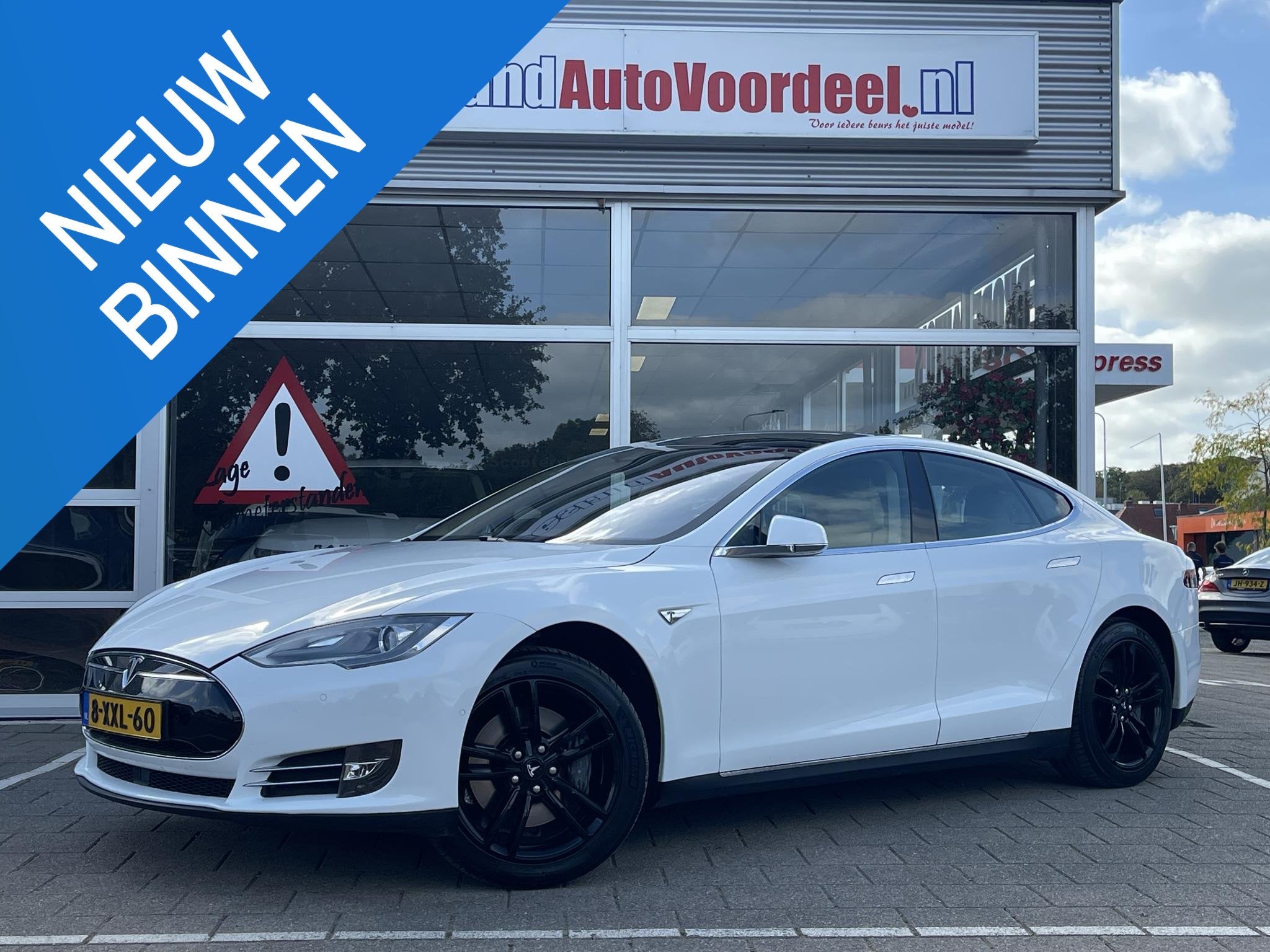 Tesla Model S 85 Base /Pano/leder/Camera/Free Supercharge/, Auto's, Achterwielaandrijving, Gebruikt, 85 kWh, Model S