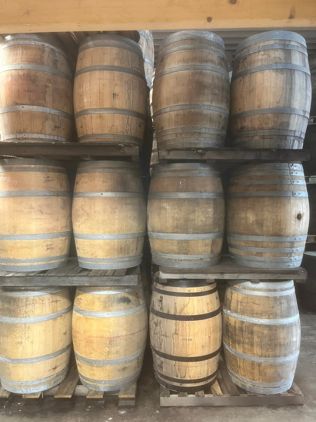 Wijn en whiskyvaten in vele maten, Ophalen, Gebruikt, Hout