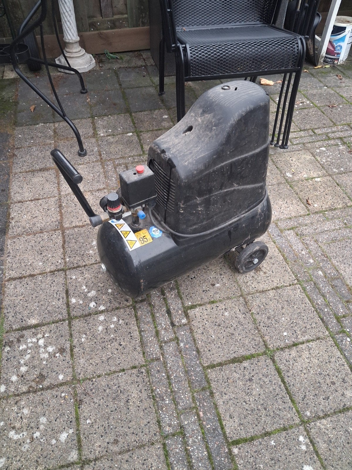 Ferm FCM-705F Compressor - Gebruikt, Gebruikt, 6 tot 10 bar, Ophalen of Verzenden, Minder dan 200 liter/min
