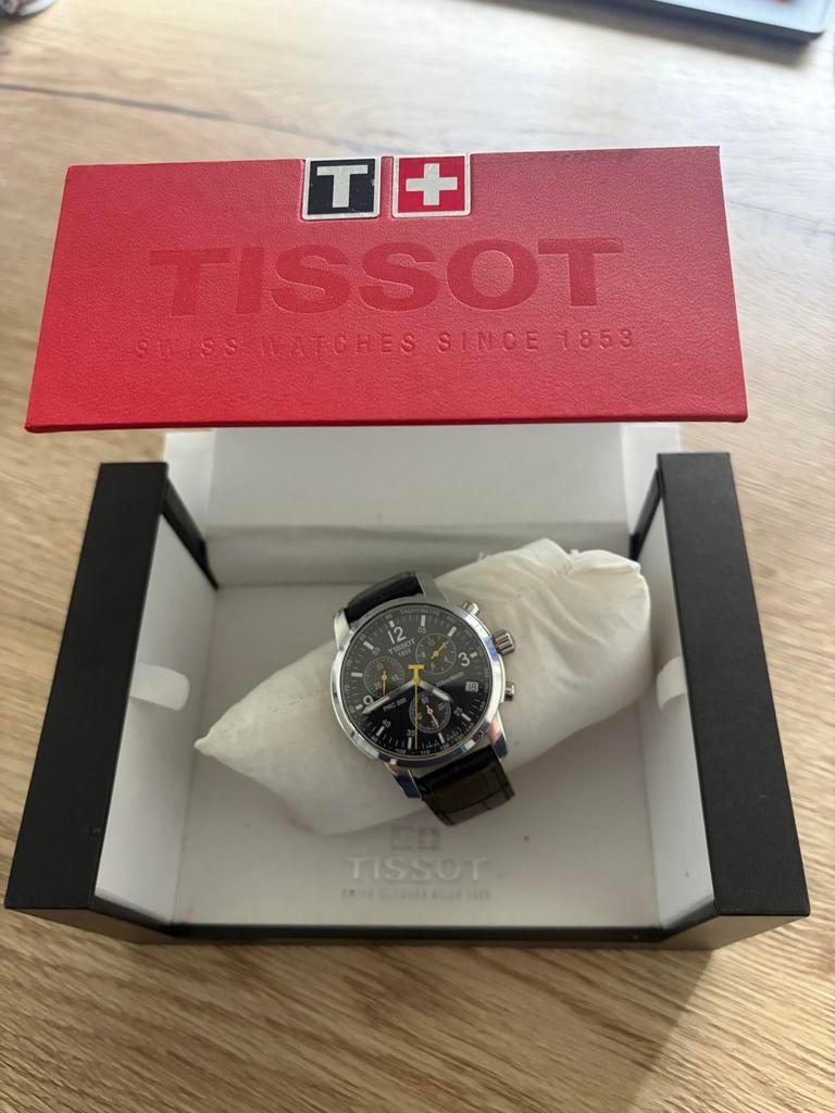 Tissot PRC200 horloge in nette staat, Sieraden, Tassen en Uiterlijk, Horloges | Heren, Overige merken, Leer, Staal, Polshorloge