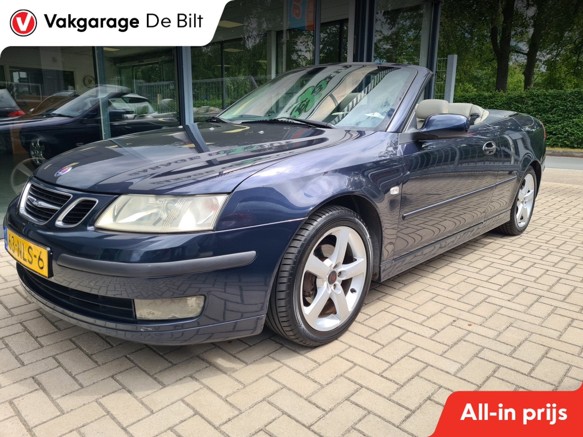 Saab 9-3 Cabrio 2.0t Vector, Voorwielaandrijving, 1998 cc, Gebruikt, Beige