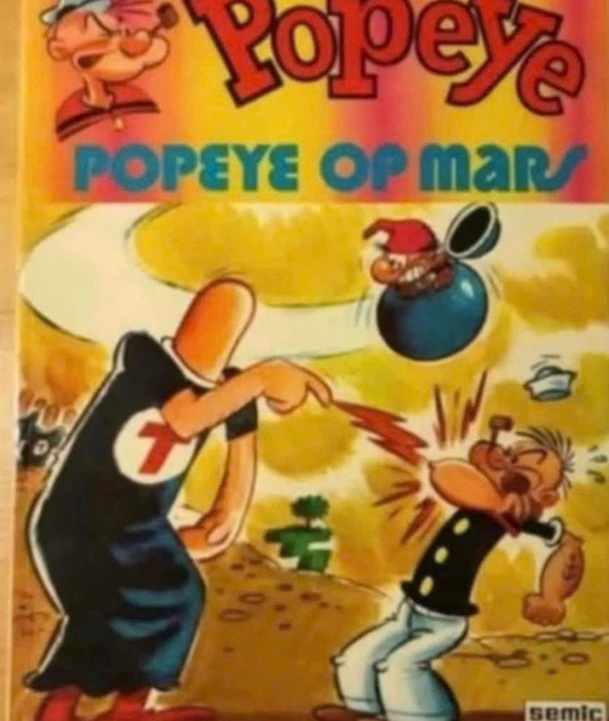 Stripboek Popeye op Mars uit 1980, Boeken, Eén stripboek, Ophalen, Gelezen