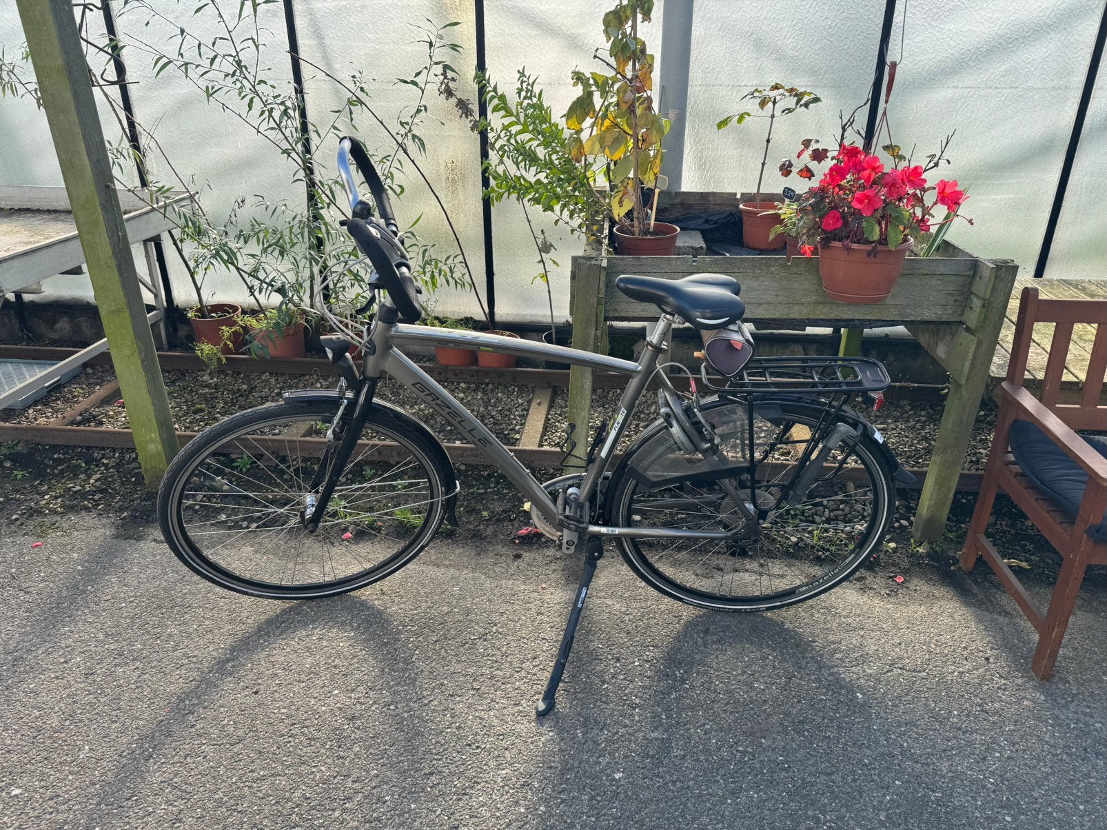 Nette Gazelle fuente herenfiets, Ophalen, Gebruikt, Versnellingen, 57 tot 61 cm