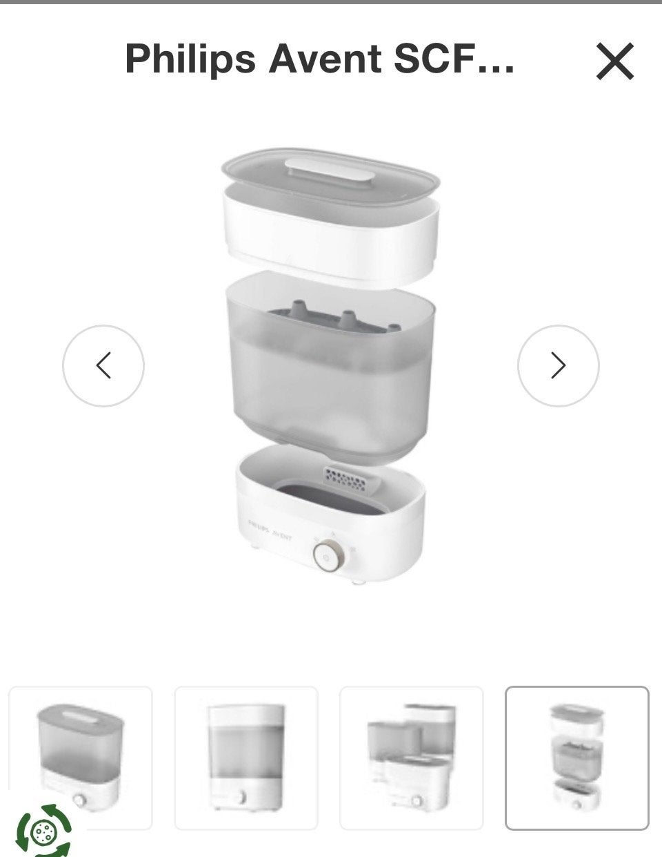 Philips Avent SCF291/00 Sterilisator, Kinderen en Baby's, Ophalen, Zo goed als nieuw, Sterilisator, Philips Avent