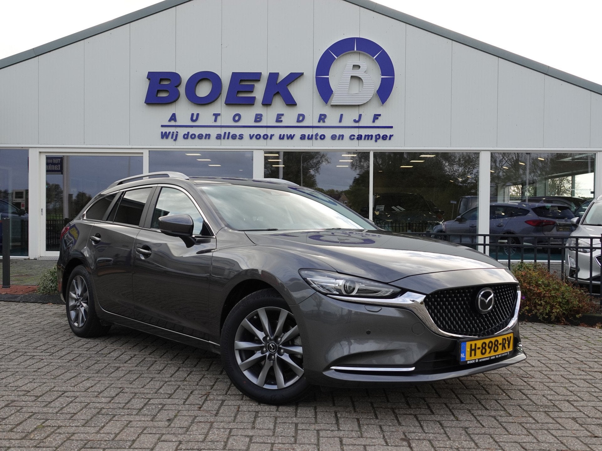 Mazda 6 Sportbreak 2.0 SkyActiv-G 165PK Comfort AUTOM. | HUD, Auto's, 1998 cc, Stof, Gebruikt, 4 cilinders
