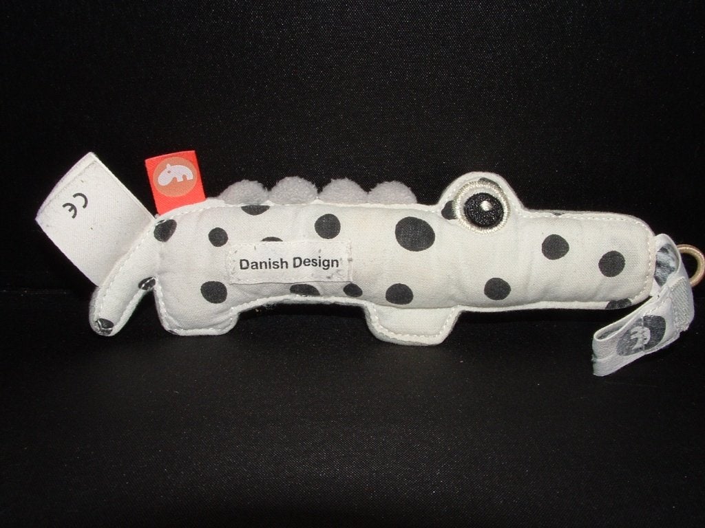 DONE BY DEER KROKODIL SPEENKNUFFEL MET KATOENEN WIT, Verzenden, Nieuw, Overige typen