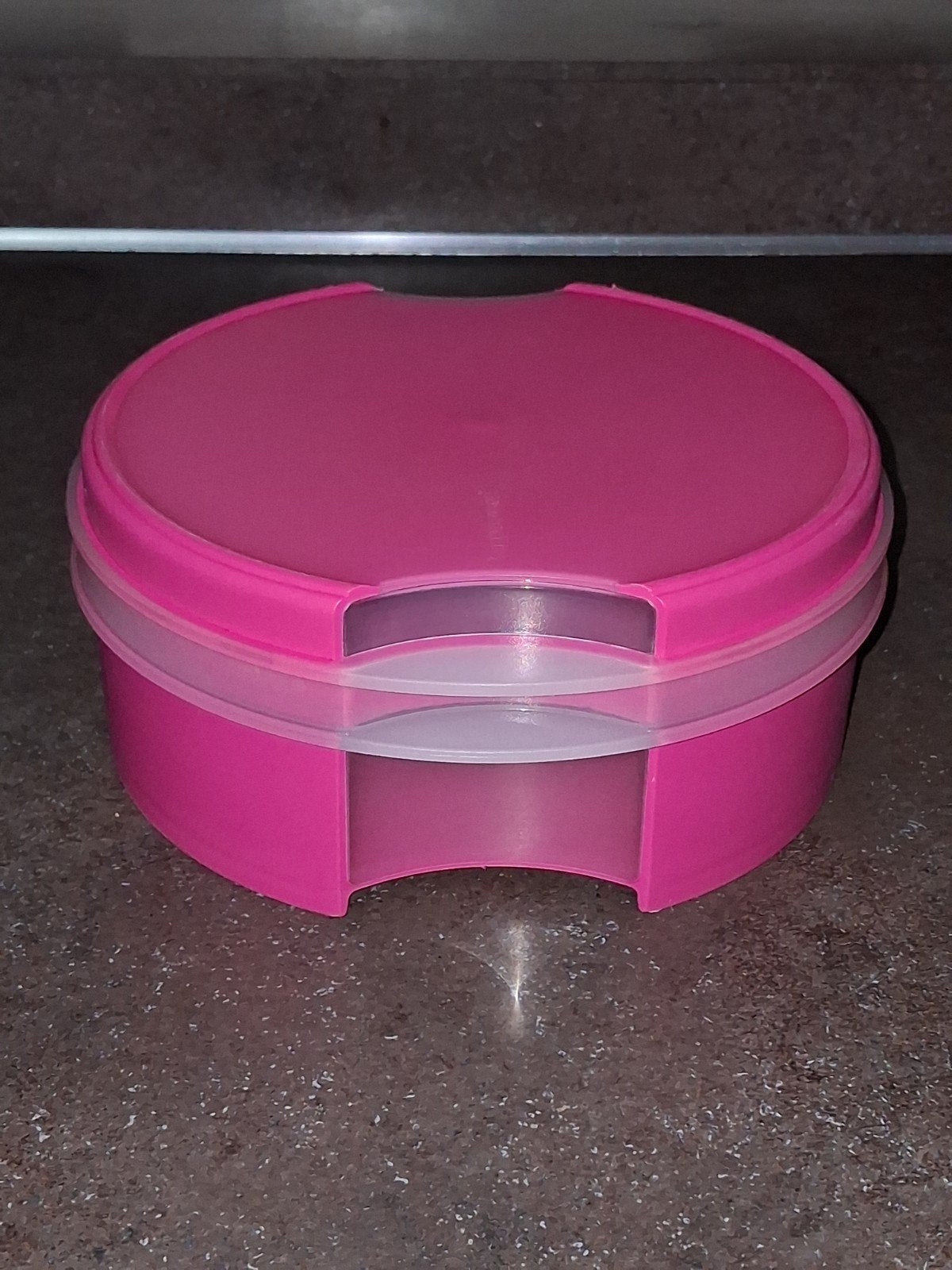 tupperware vensterdoos roze / koektrommel zeldzaam, Ophalen of Verzenden