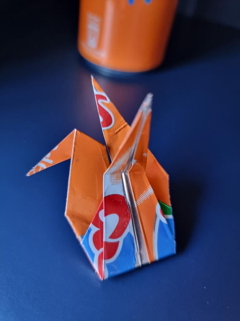 Origami vogeltjes van gerecycelde Tropical Oasis, Ophalen of Verzenden