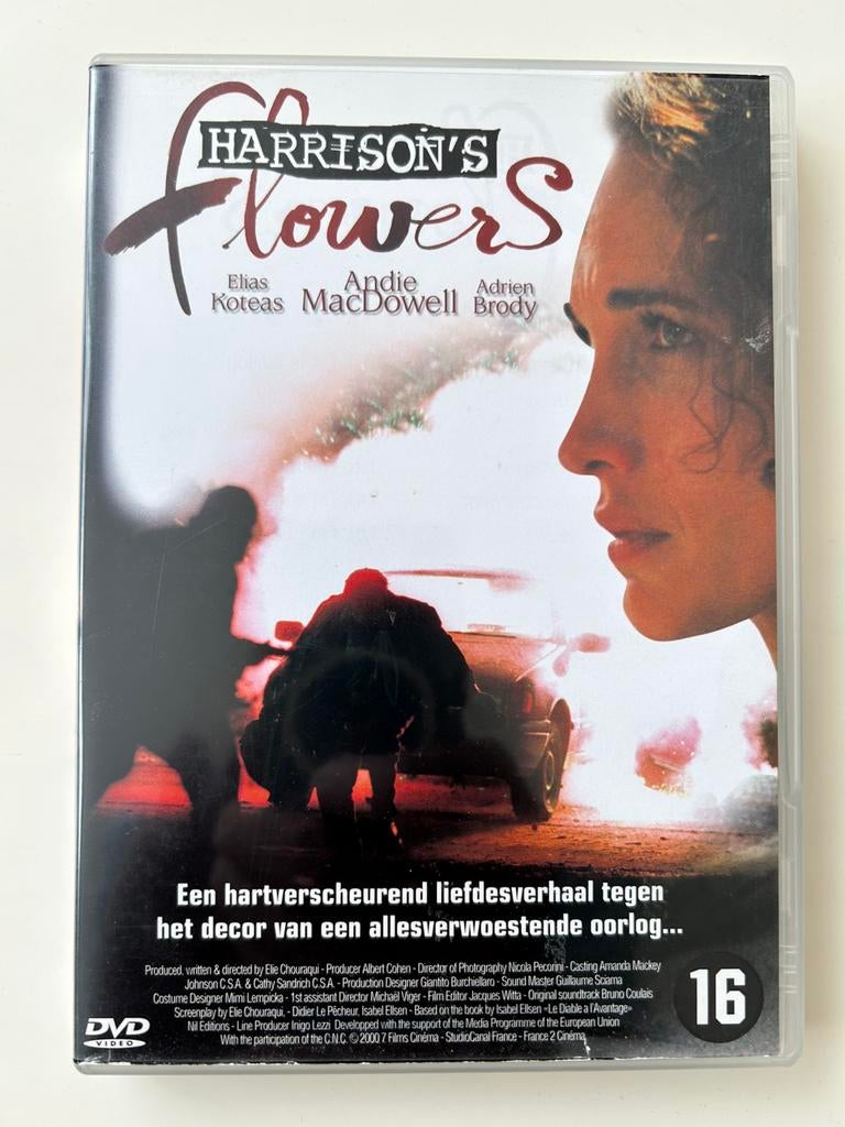 -Harrison’s Flowers- regie Elie Chouraqui, Ophalen of Verzenden, Zo goed als nieuw